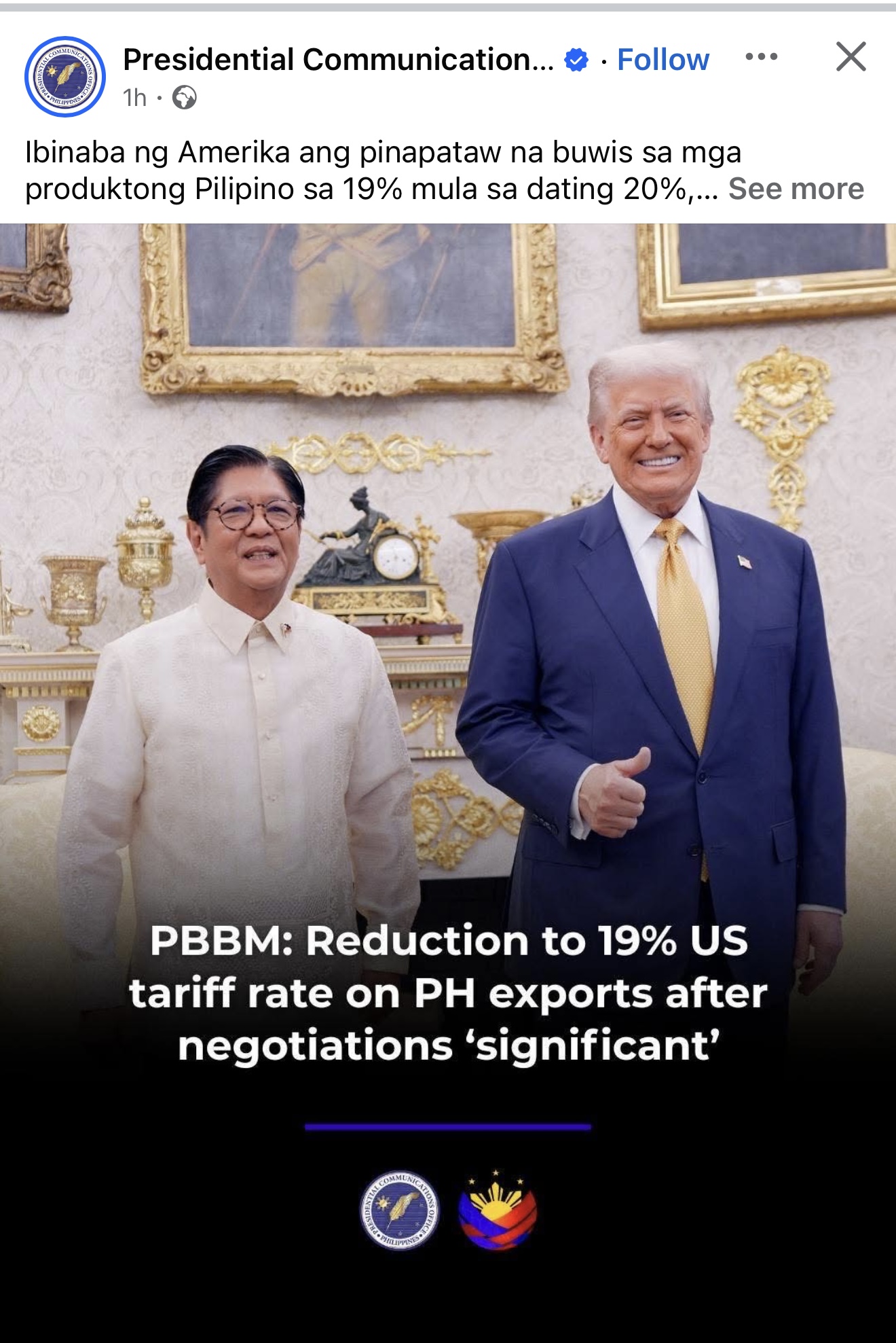 Magaling Ba Si BBM Sa 1% Na Tawad Kay Trump?